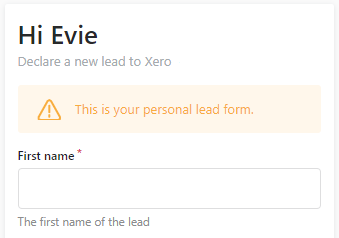 Lead Form